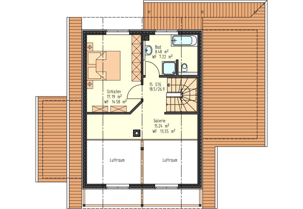 Grundriss DG 41 m²